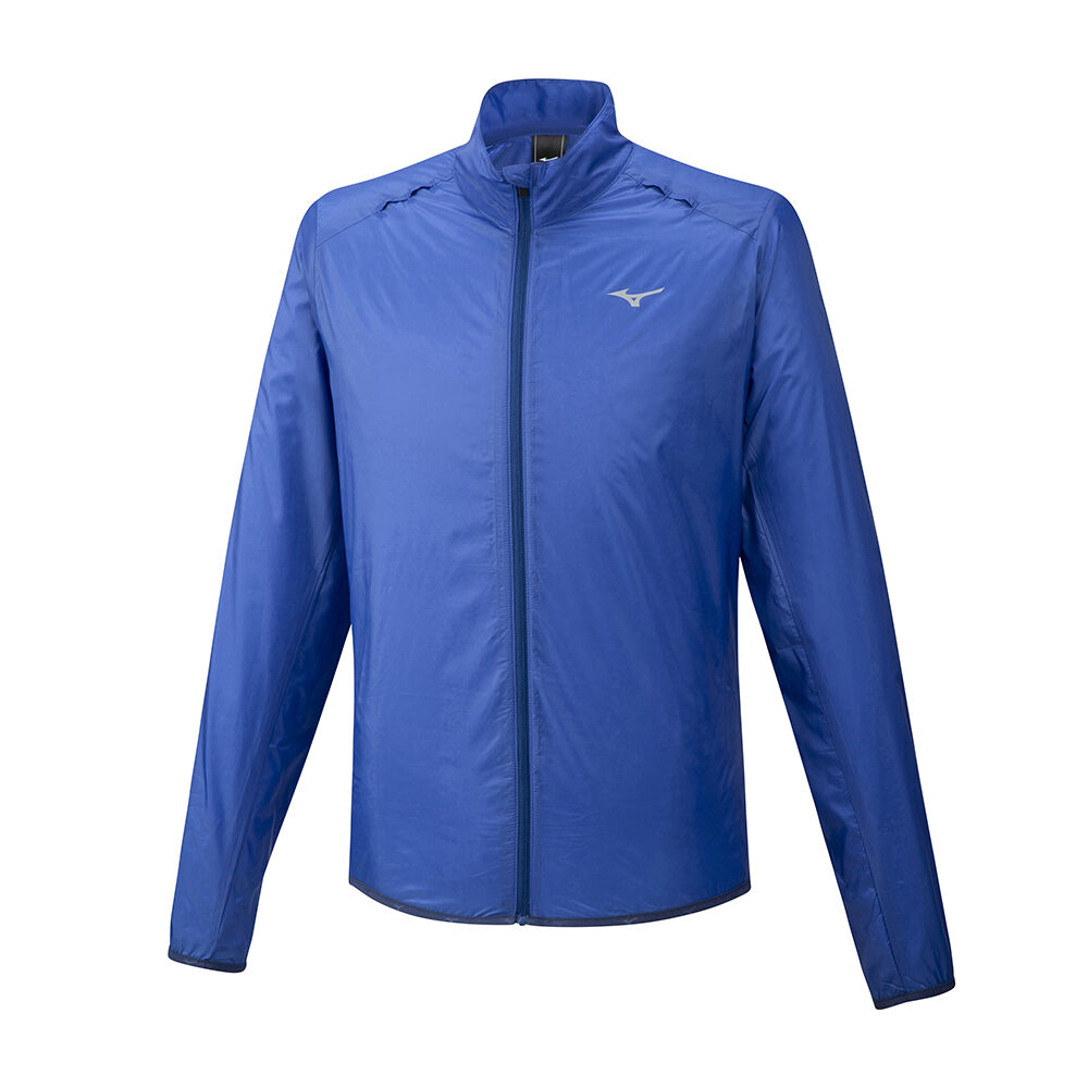 Mizuno Men's Hineri Pouch Running Jacket Blue (J2GE952026-KOI)